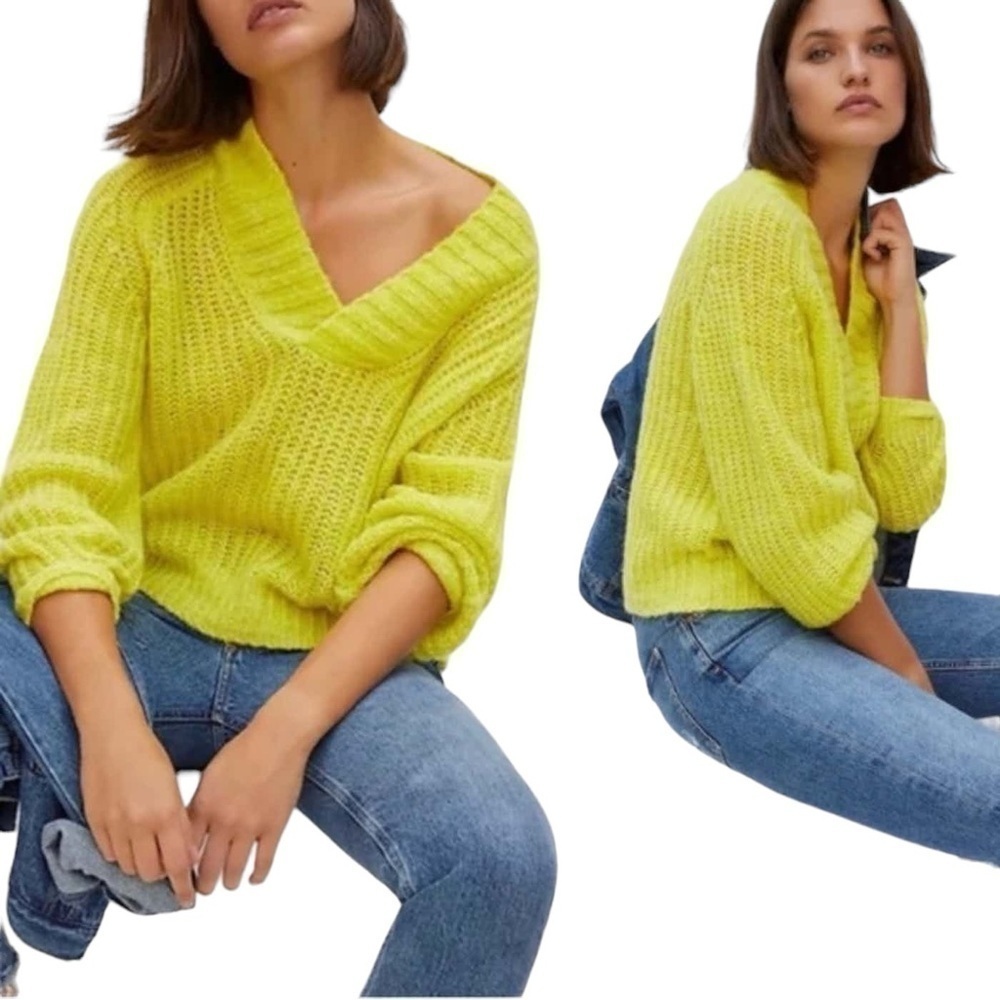 Anthropologie Yellow Honore Wool Blend Sweater | U.S. Woman’s Small